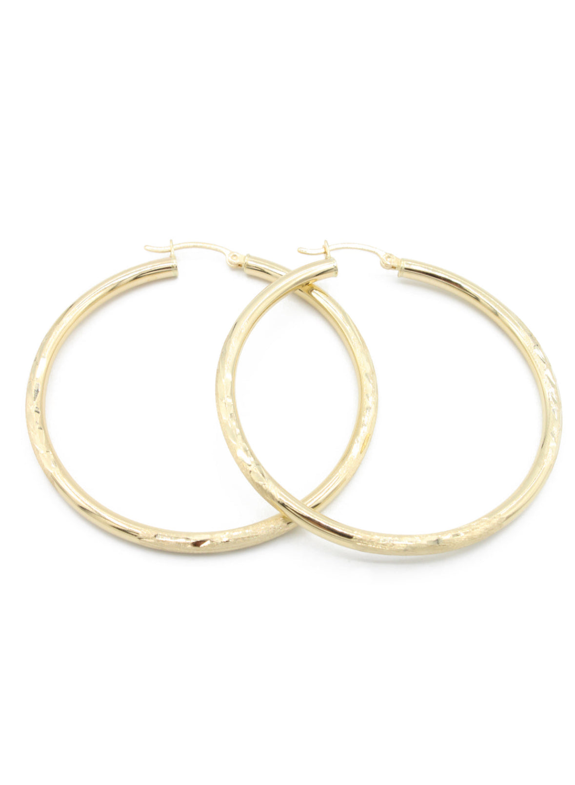 14K Hoop Earrings (2 inches)