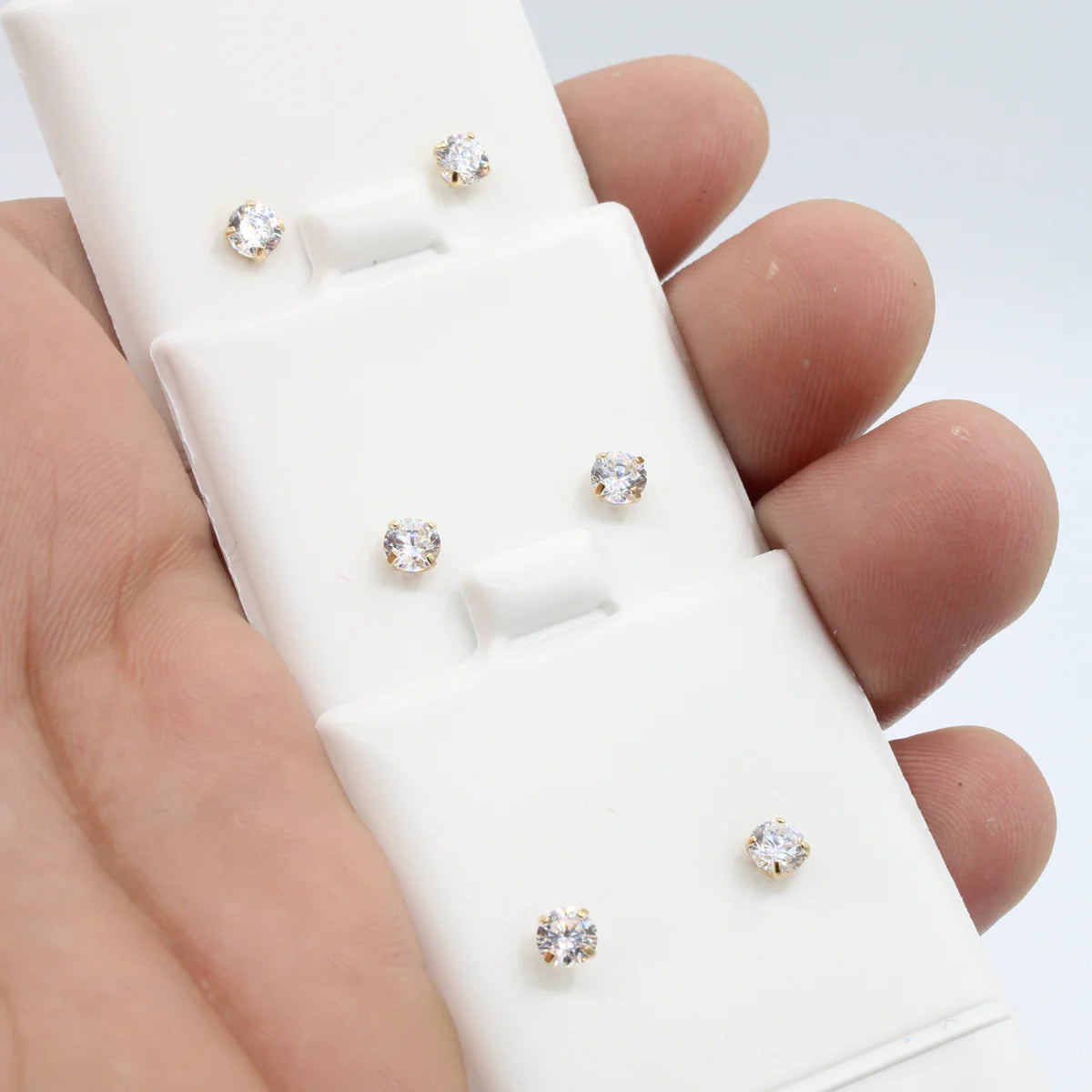 14K CZ Earrings