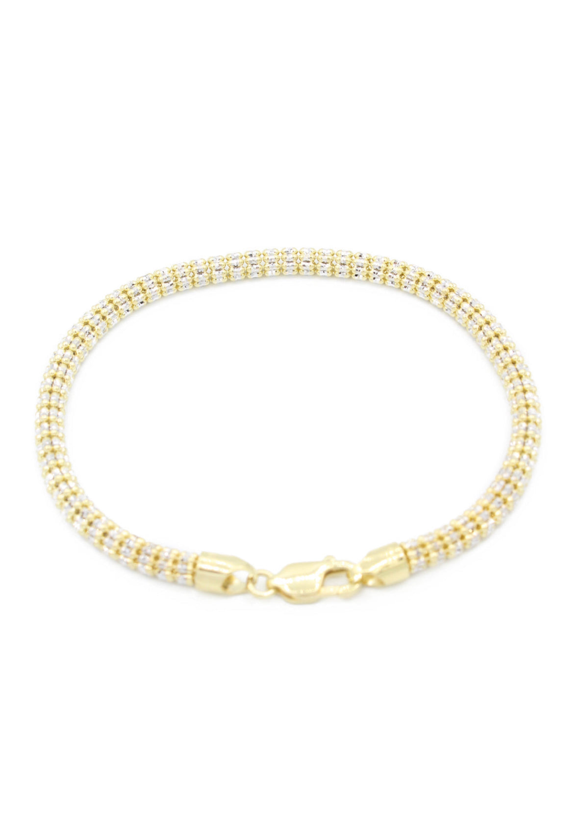 14K Franco Hollow Bracelet 4MM