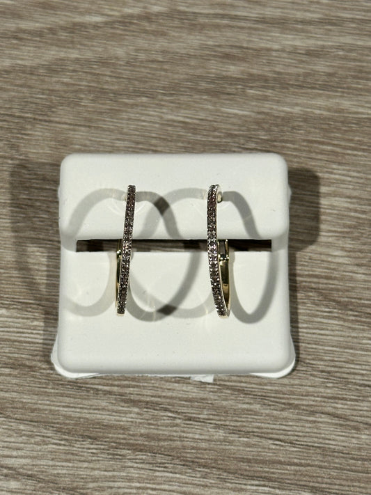 1/ 6CTW-DIAMOND HOOP
EARRING